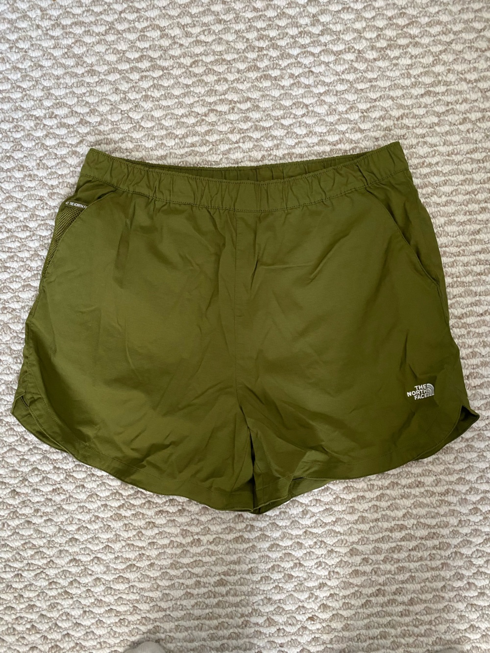 The North Face Women's Olive Green Athletic Running Shorts